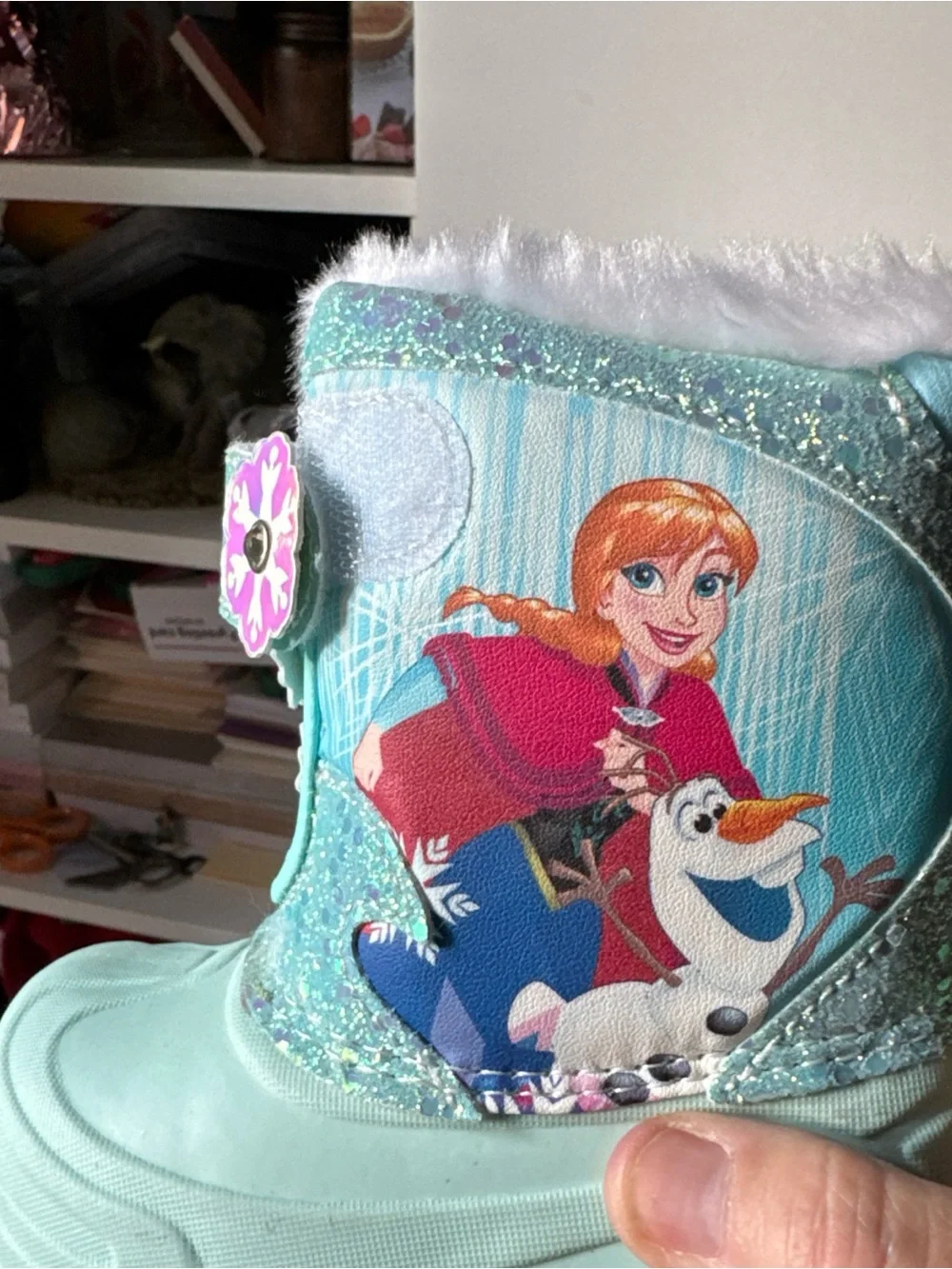 Disney Light Blue Frozen Anna & Elsa Kids Snow Boots